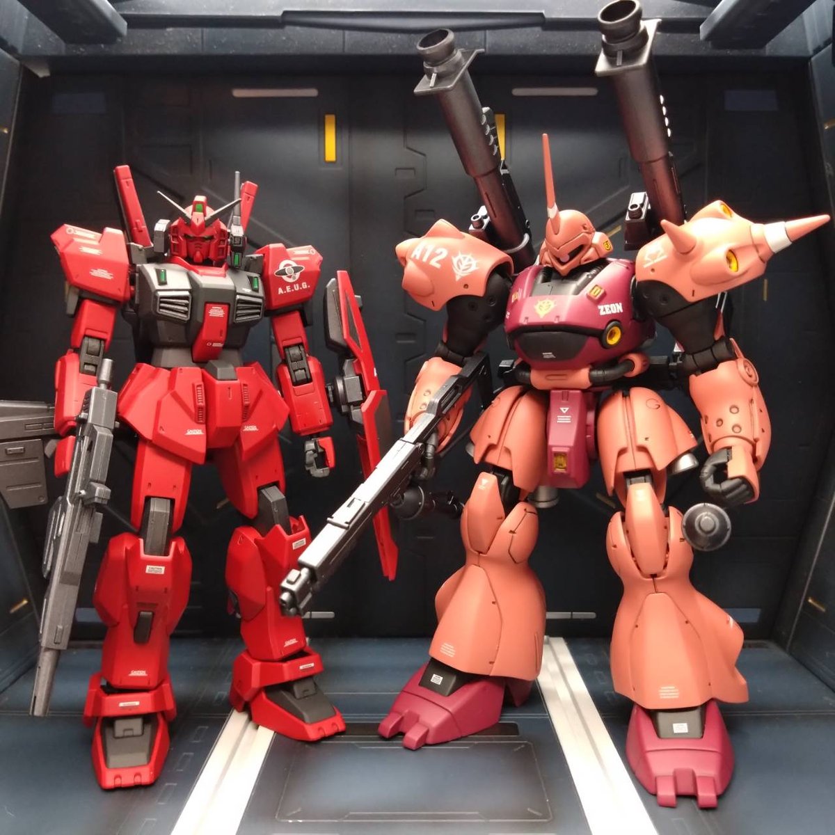 HGUCでシャア専用ヅダを塗装制作♪】 メビウスの宇宙から越えて！赤い