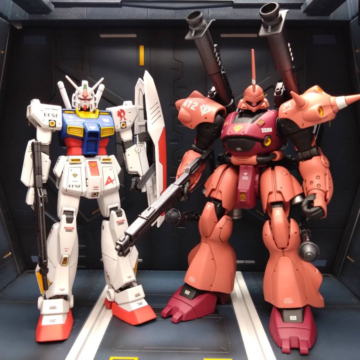 HGUCでシャア専用ヅダを塗装制作♪】 メビウスの宇宙から越えて！赤い